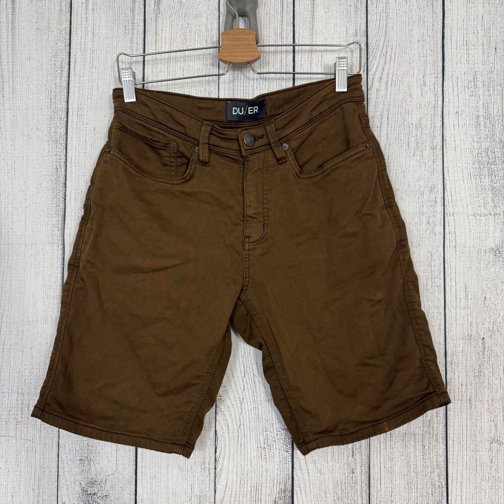 DU/ER Mens 31 Brown No Sweat N2X Relaxed Fit Shorts Outdoor Hiking Climbing